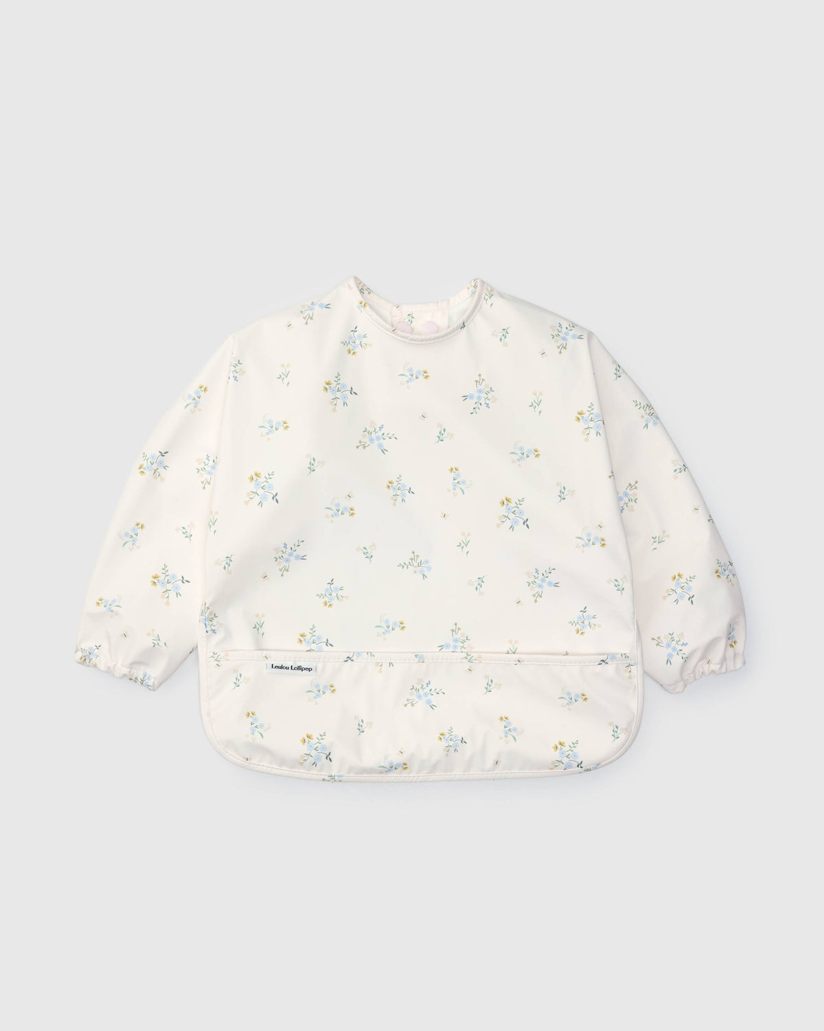 LouLou Lollipop Long Sleeve Bib in Ditsy Floral
