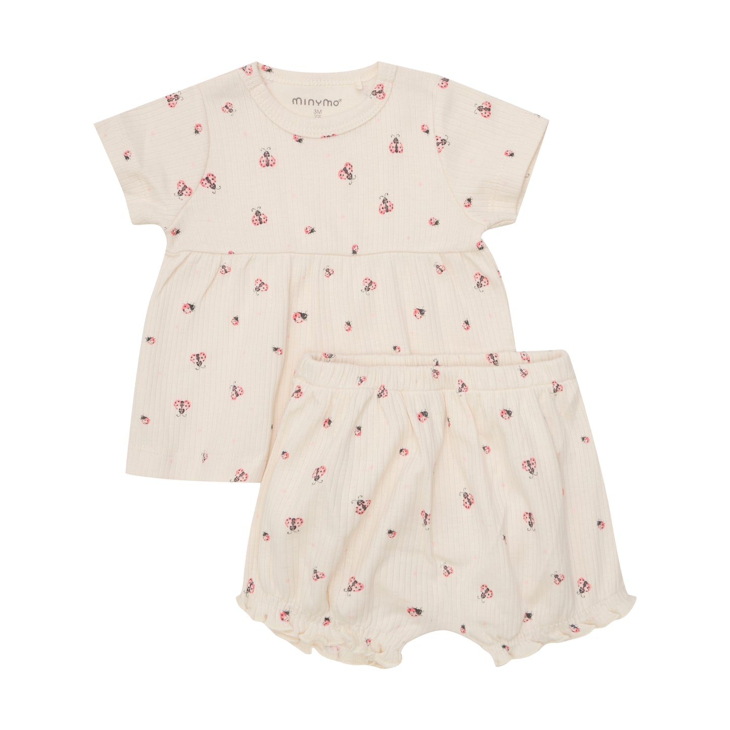 Minymo 2 piece Set in Ladybugs