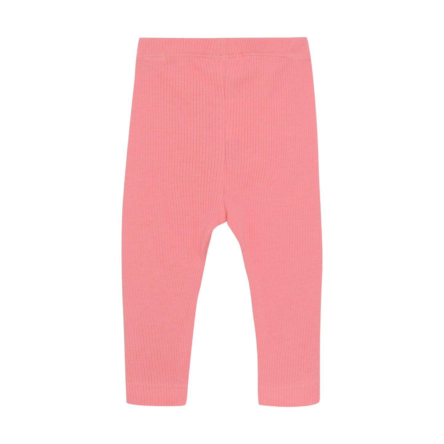 Minymo Ribbed Leggings in Strawberry Pink