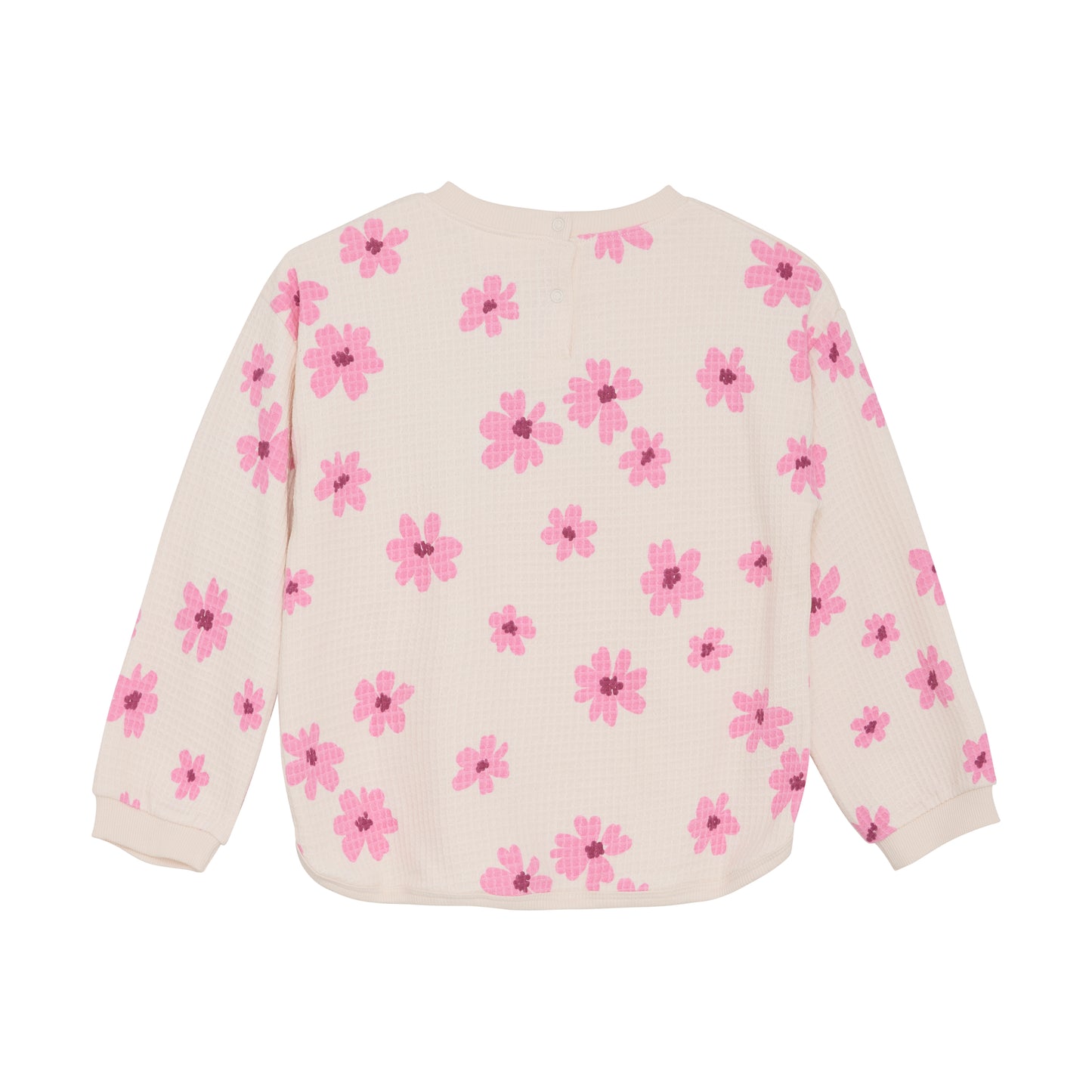 Minymo Waffle Sweatshirt in Flower