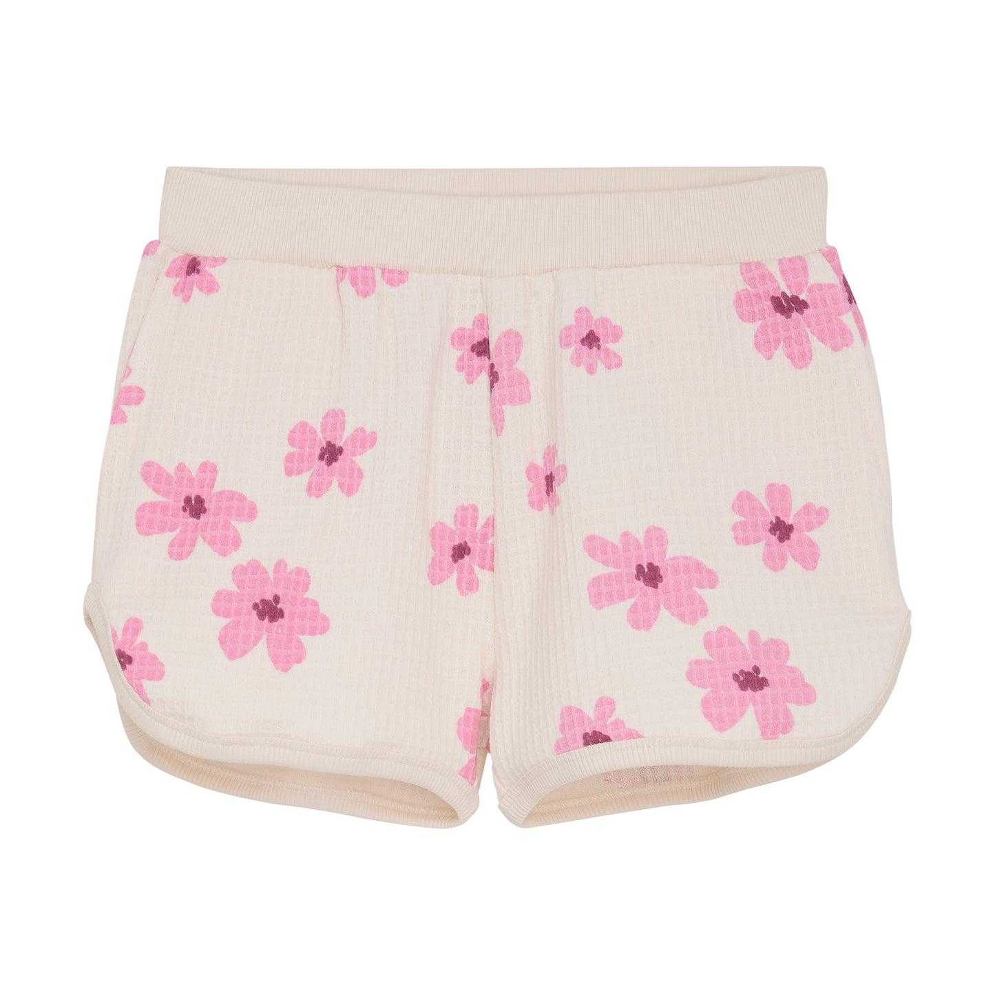 Minymo Waffle Shorts in Flower