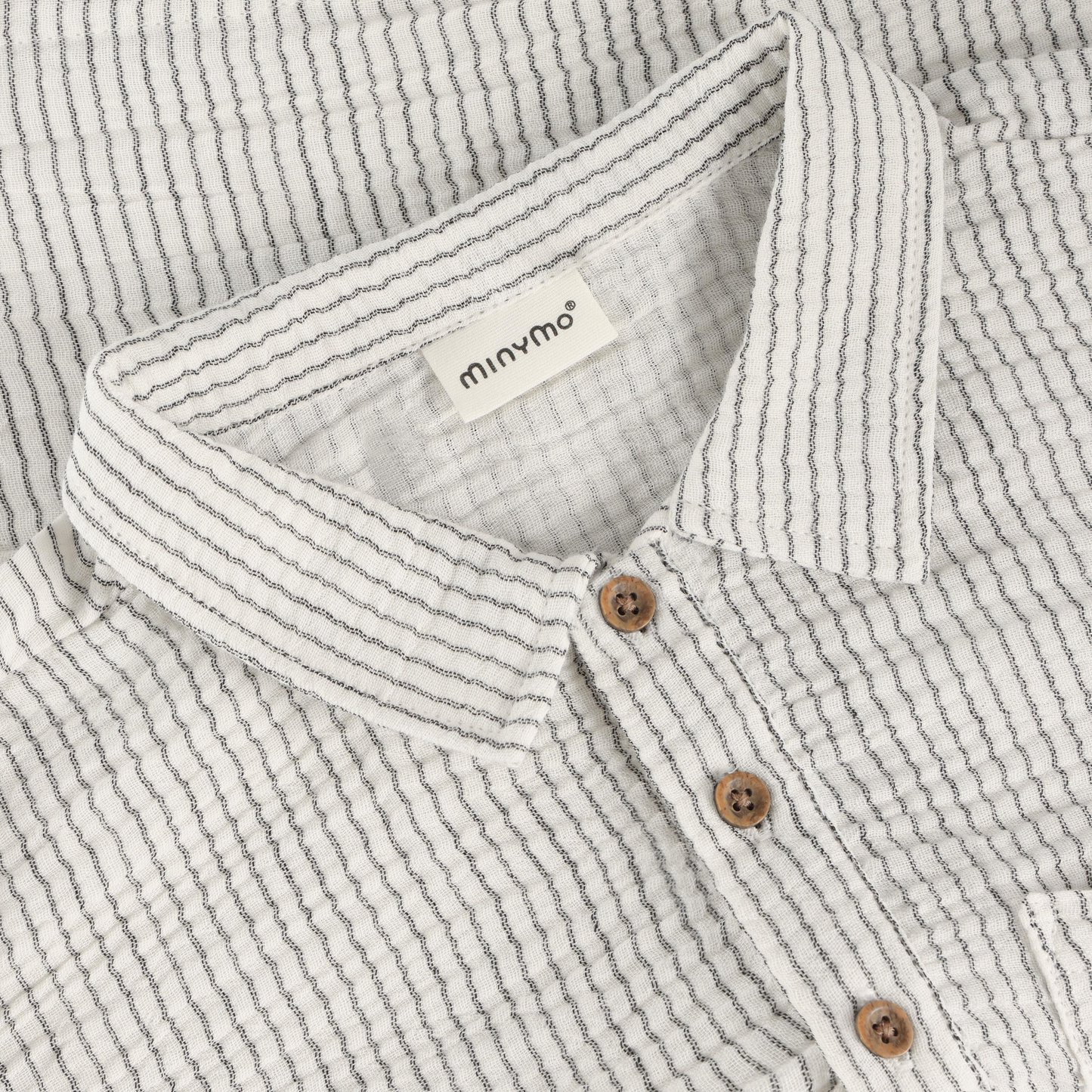 Minymo Woven Tee in Odyssey Gray