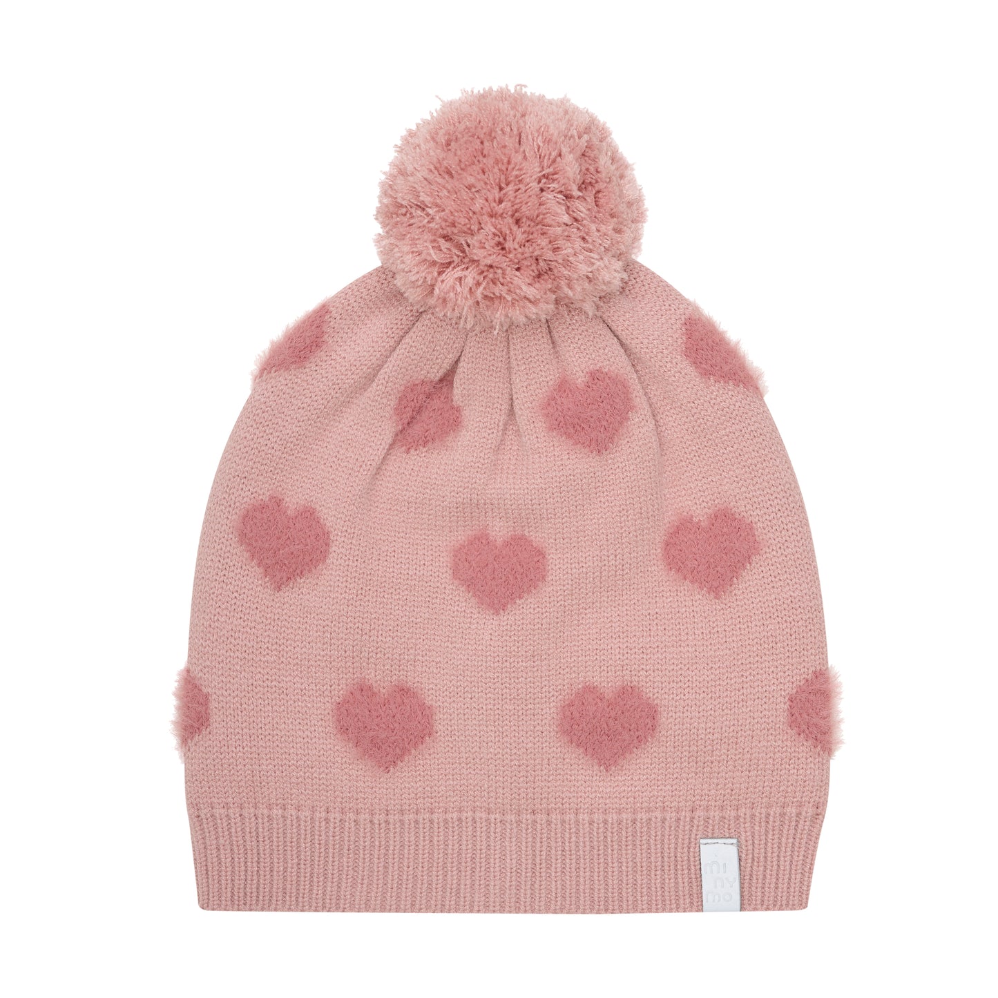 Minymo Soft Teddy Hearts Beanie