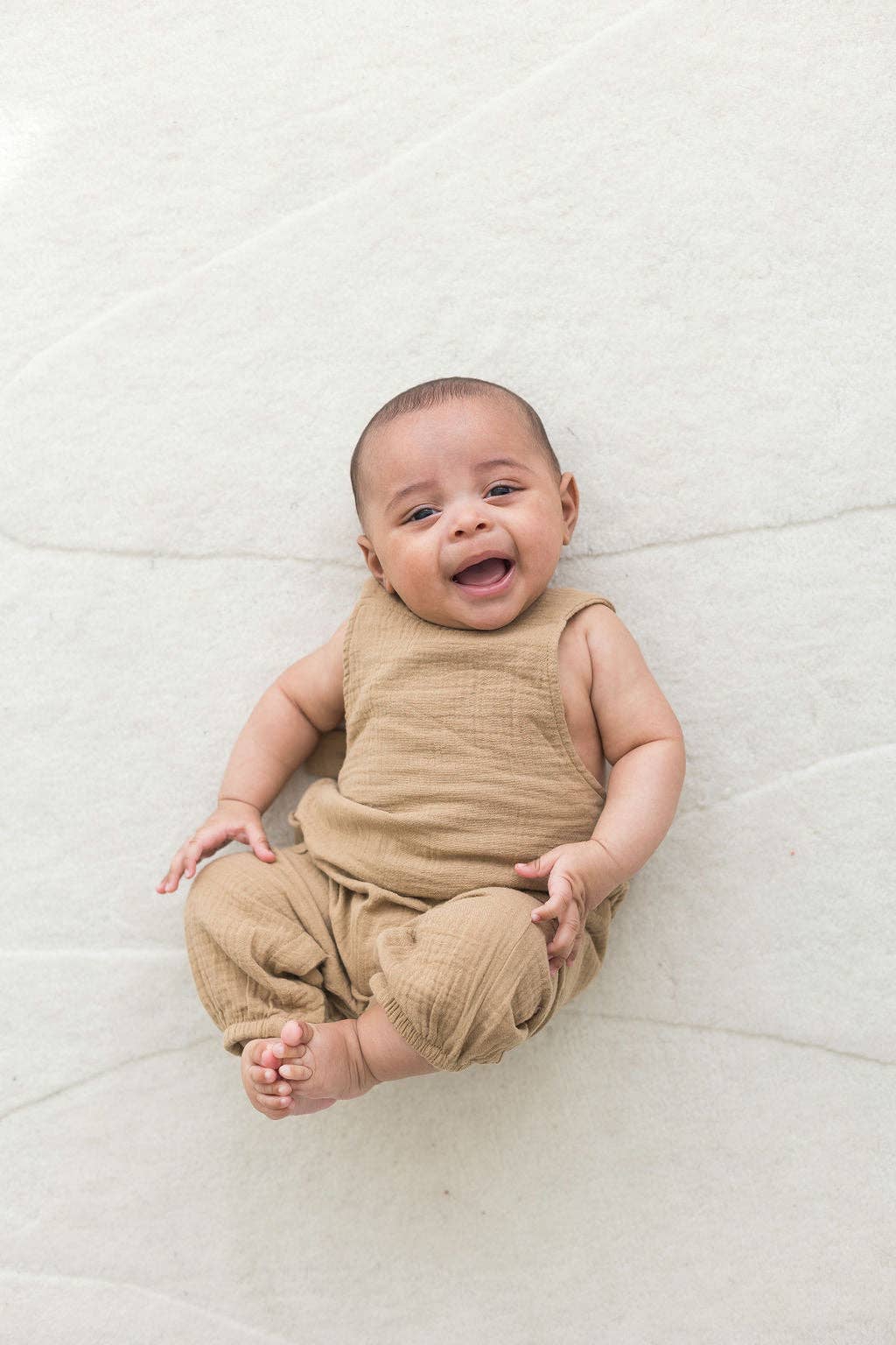 Mila & Co. Adjustable Strap Overalls in Acorn