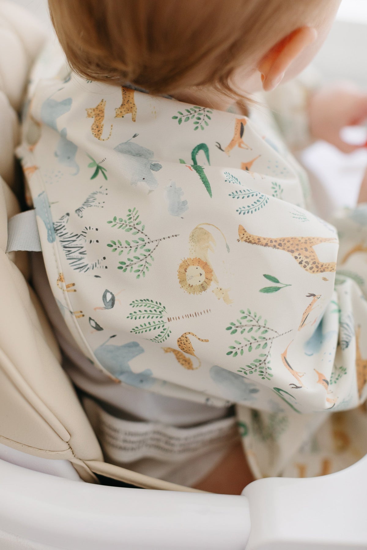LouLou Lollipop Long Sleeve Bib in Safari