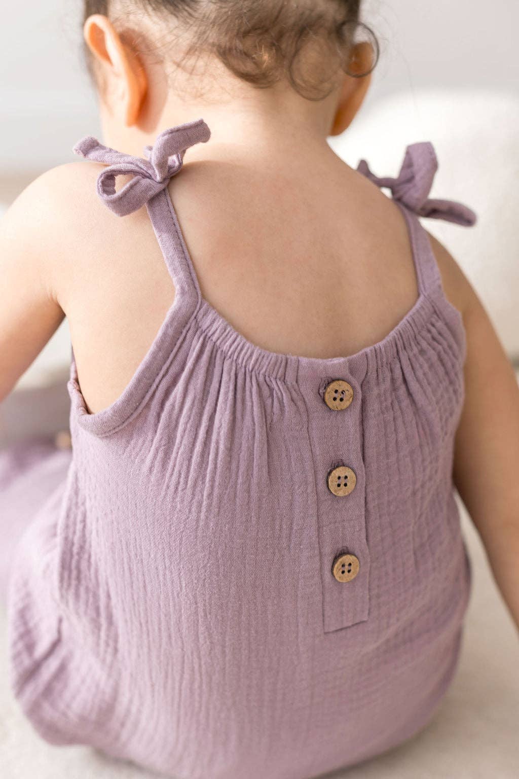 Mila & Co. Sleeveless Bow Strap Jumpsuit in Lilac