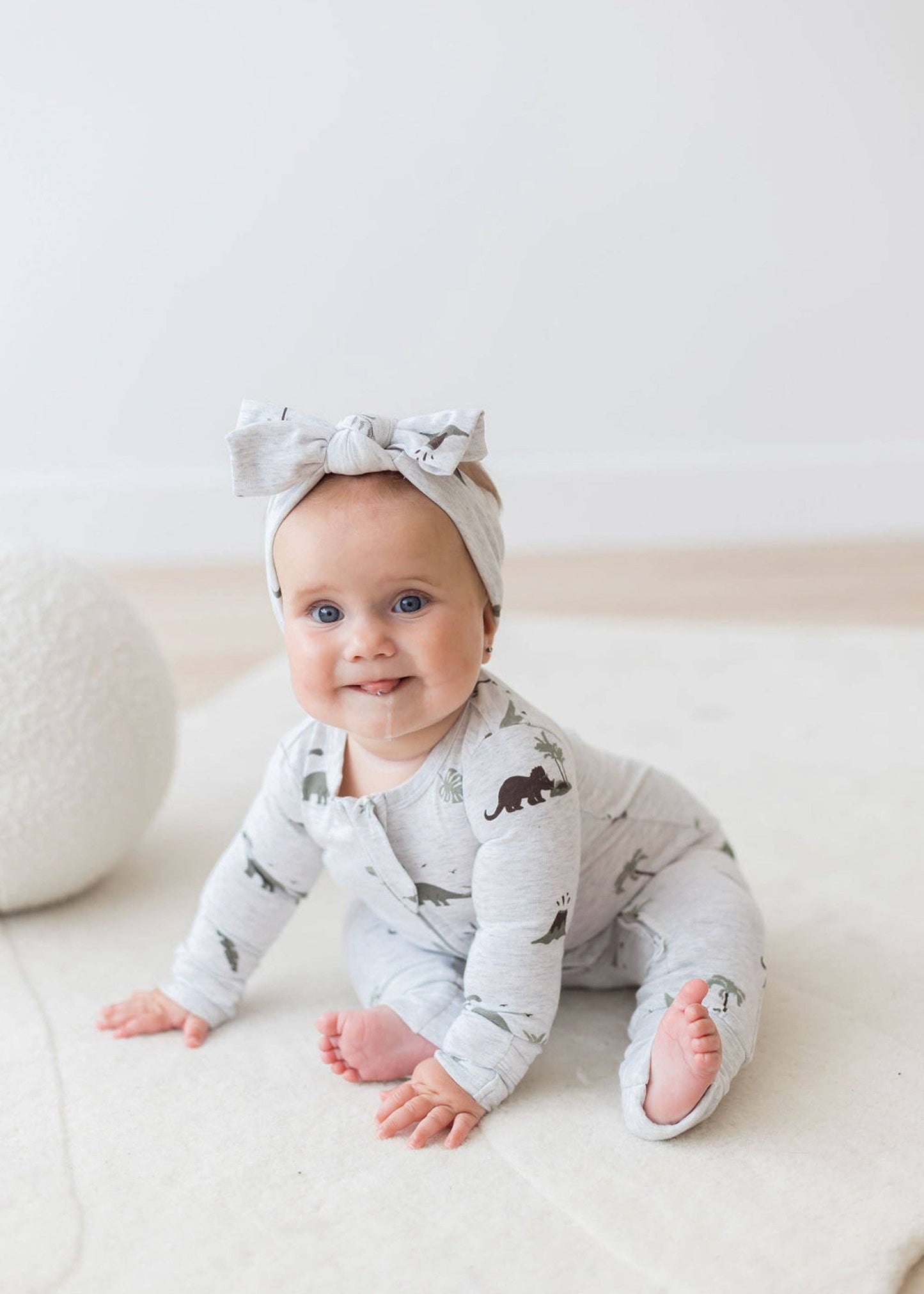 Mila & Co. Convertible Zipper Romper in Dino