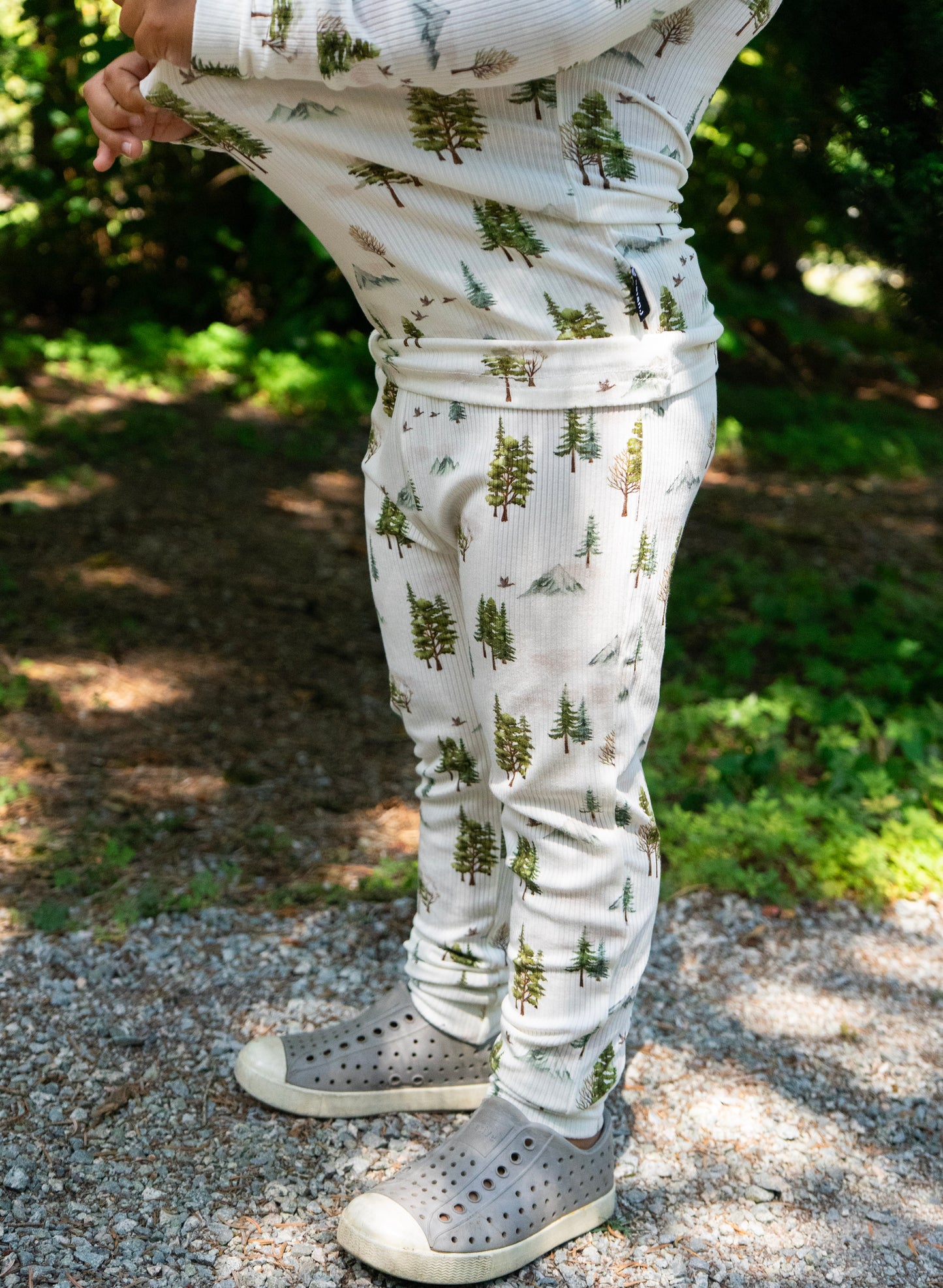 Belan J 2 Piece PJ Set in Misty Forest
