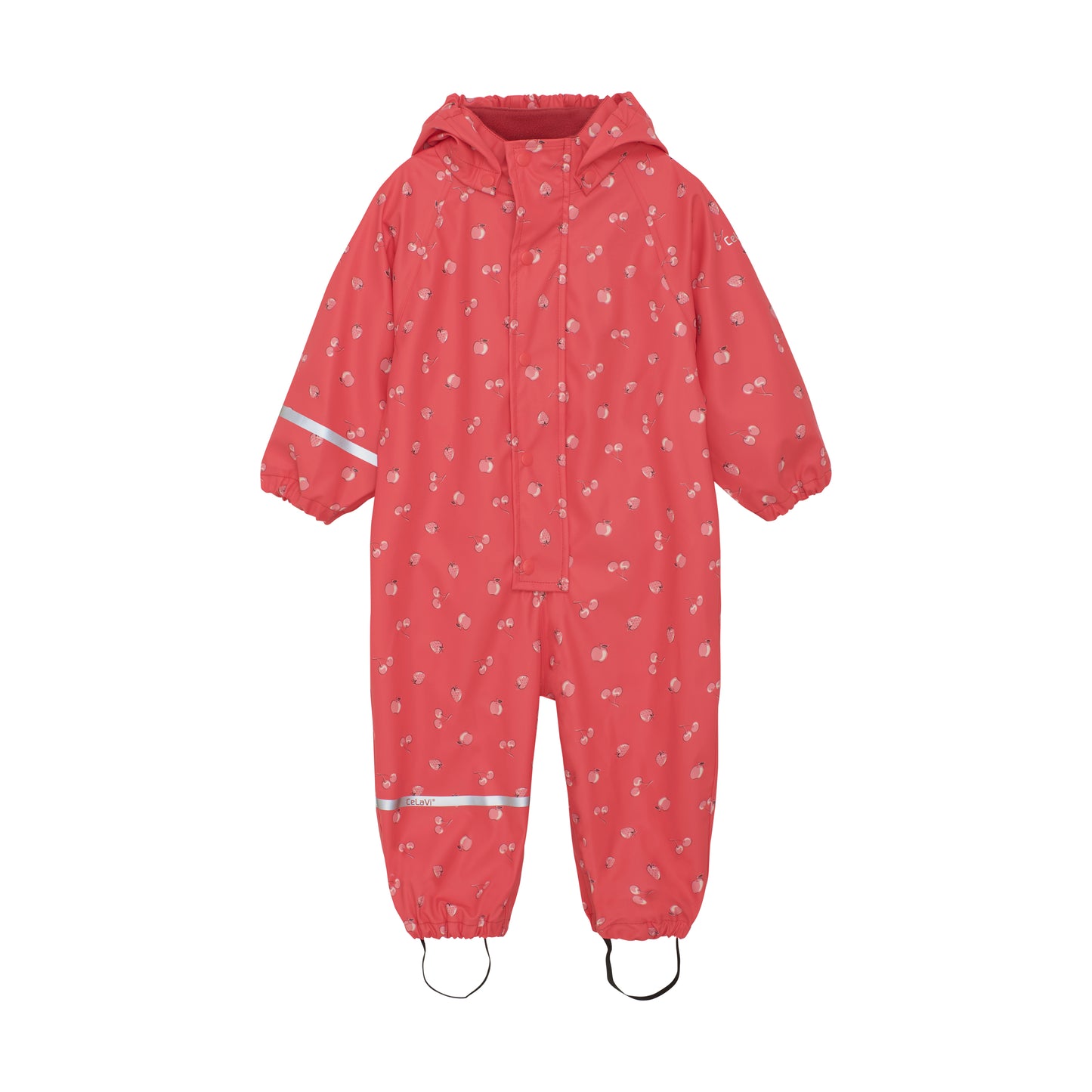 CeLaVi One Piece Rain Suit in Cayenne Fruit