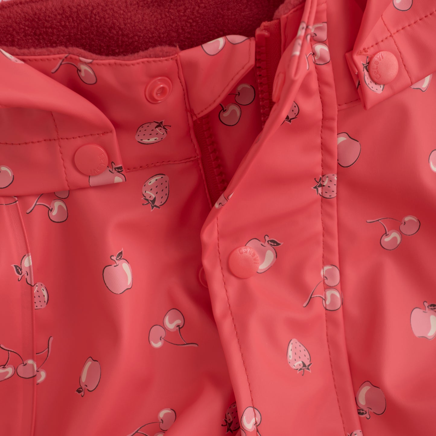 CeLaVi One Piece Rain Suit in Cayenne Fruit