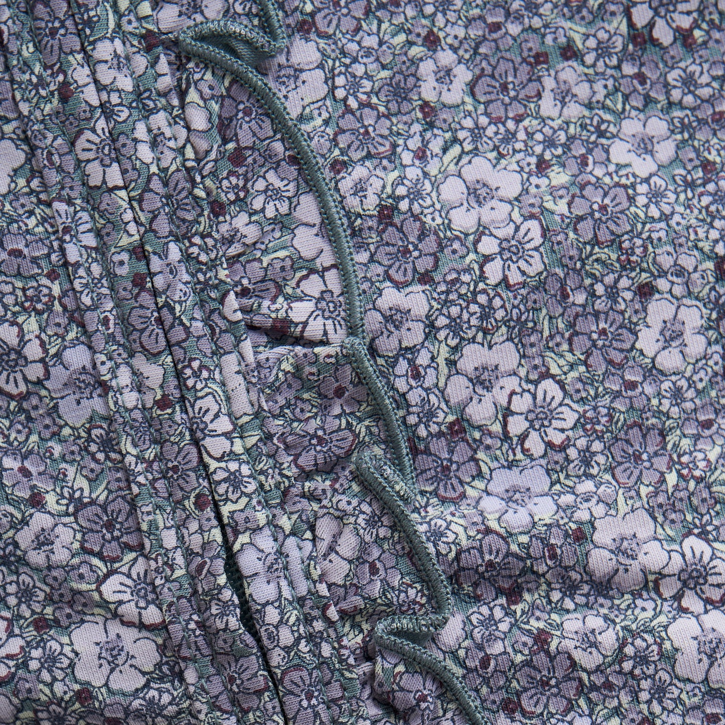 Fixoni Footed Nightsuit in Thistle Floral
