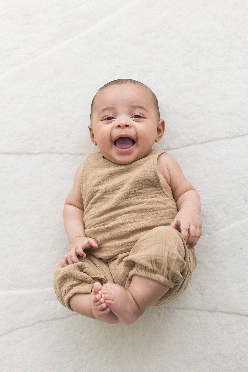 Mila & Co. Adjustable Strap Overalls in Acorn
