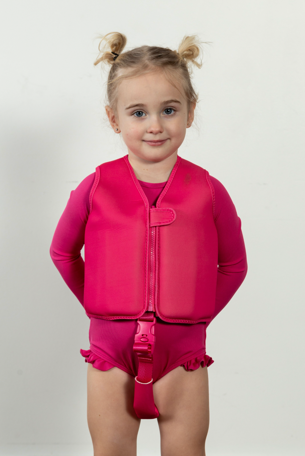 Current Tyed "Brights" Swim Vest in Hot Pink
