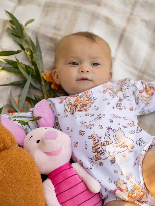 Reese’s Little Pieces Winnie the Pooh Long Sleeve Romper