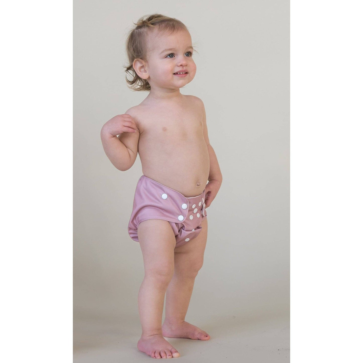 Current Tyed Reusable Swim Diaper in Dusty Rose