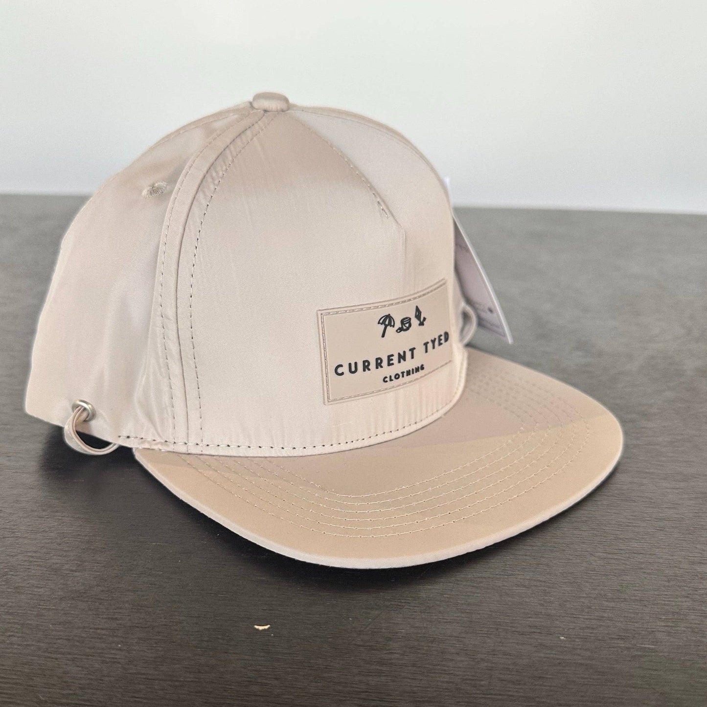 Current Tyed Classic Waterproof Snapback Hat in Beige
