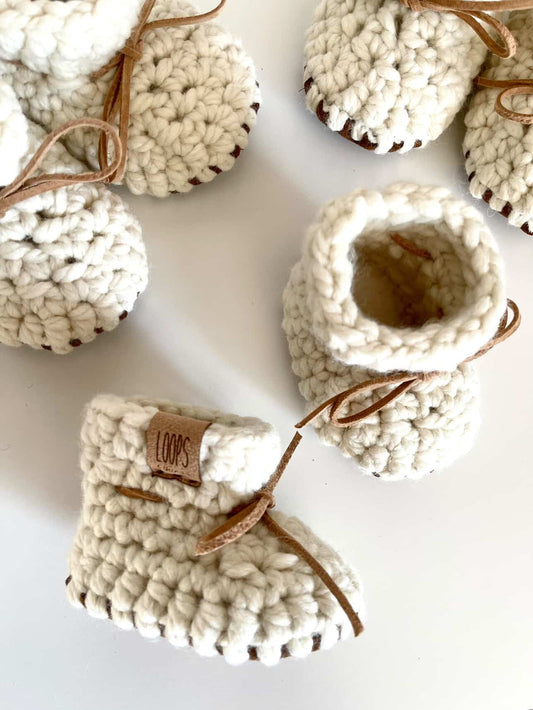 Loops & Things Wool Blend Classic Handmade Booties