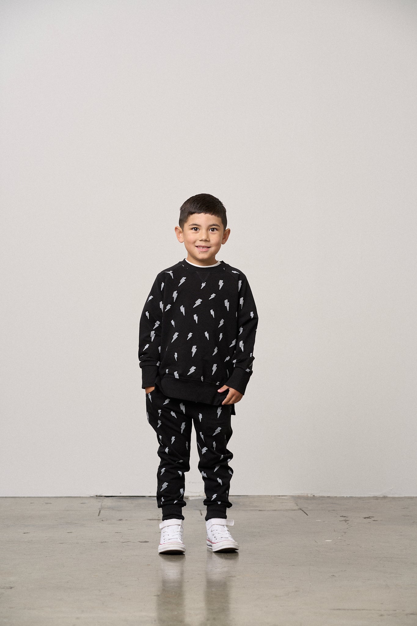 Little Bipsy Jogger in Lightning Bolt Black