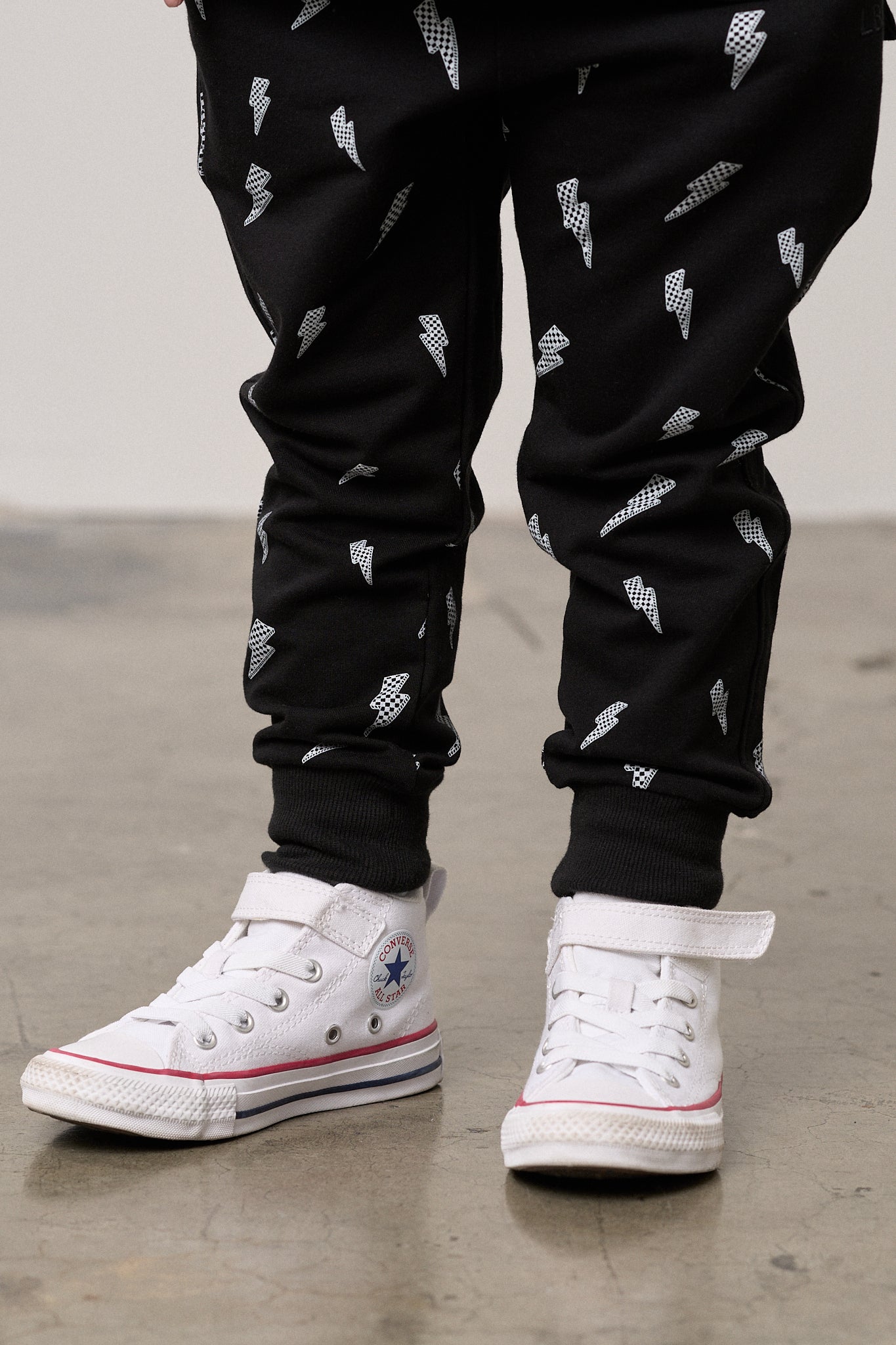 Little Bipsy Jogger in Lightning Bolt Black