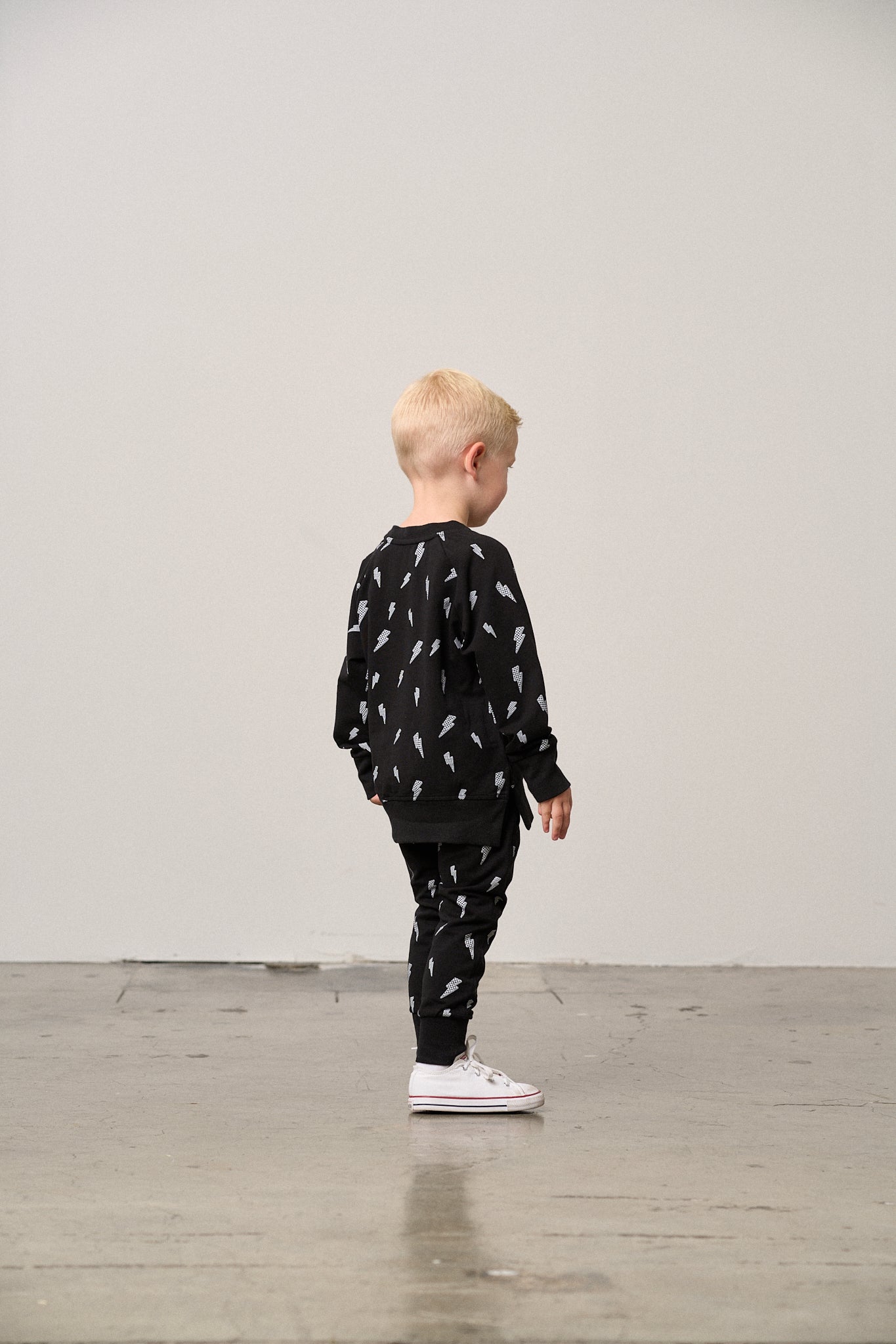 Little Bipsy Jogger in Lightning Bolt Black