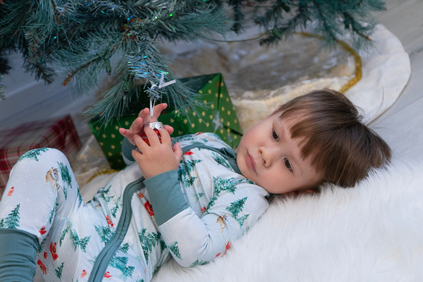 Belan J Footless Bamboo Sleeper in Frosty Floral