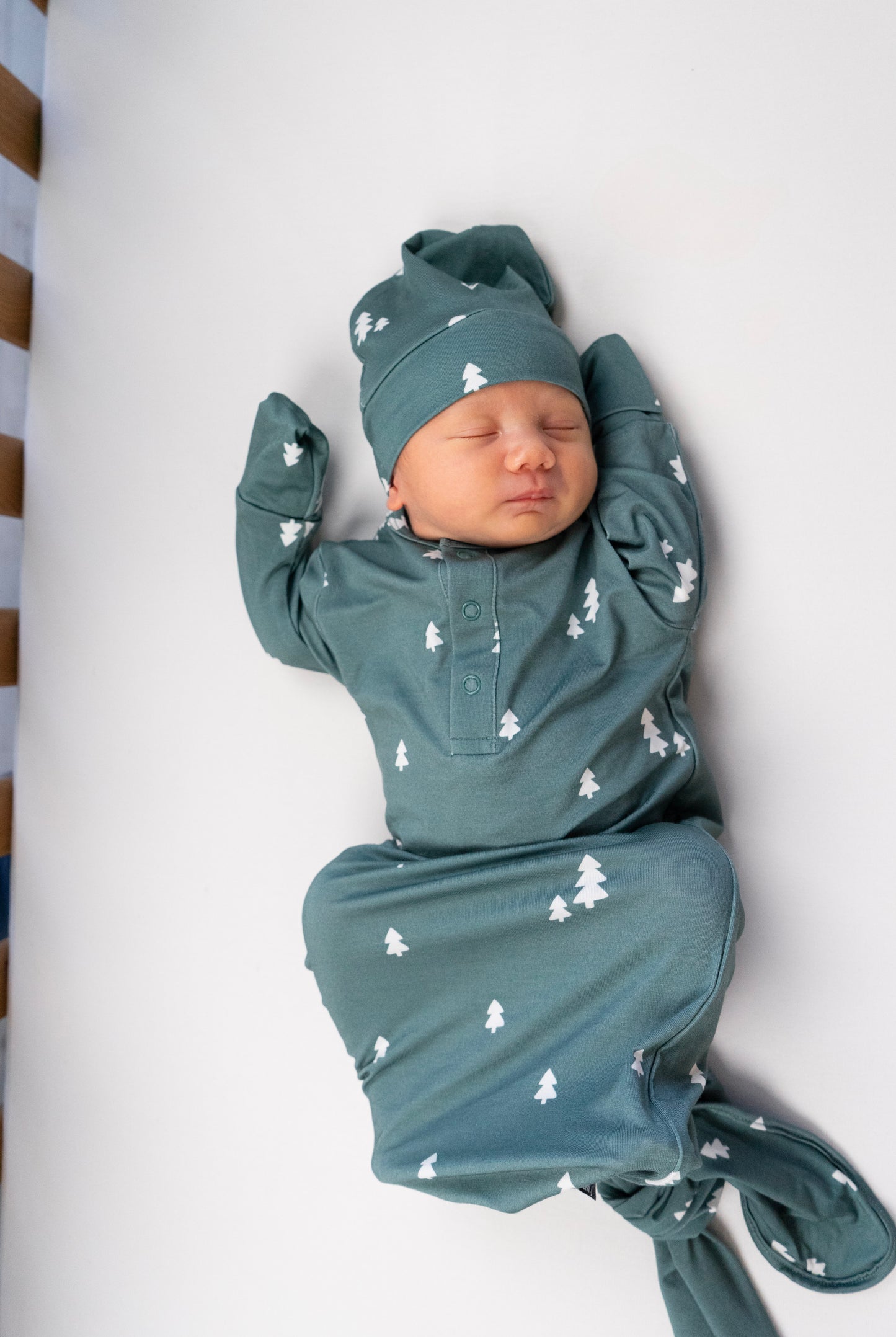 Belan J Knotted Sleep Gown in Tiny Trees