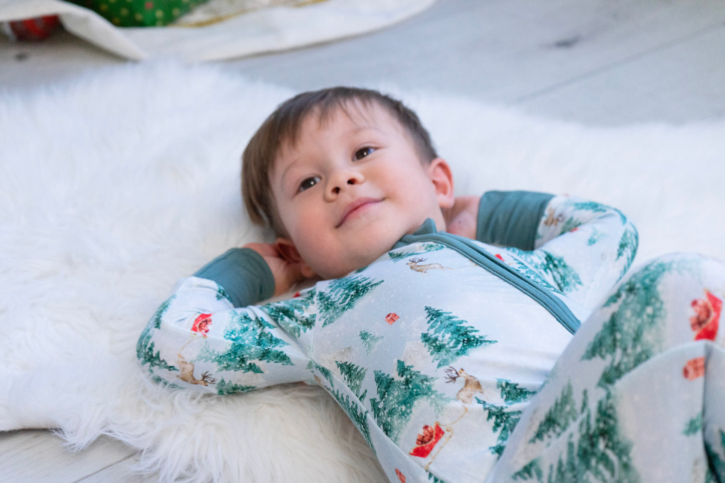 Belan J Footless Bamboo Sleeper in Frosty Floral