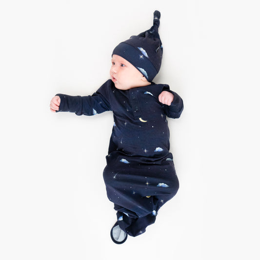 Belan J Knotted Infant Hat in Sweet Dreams