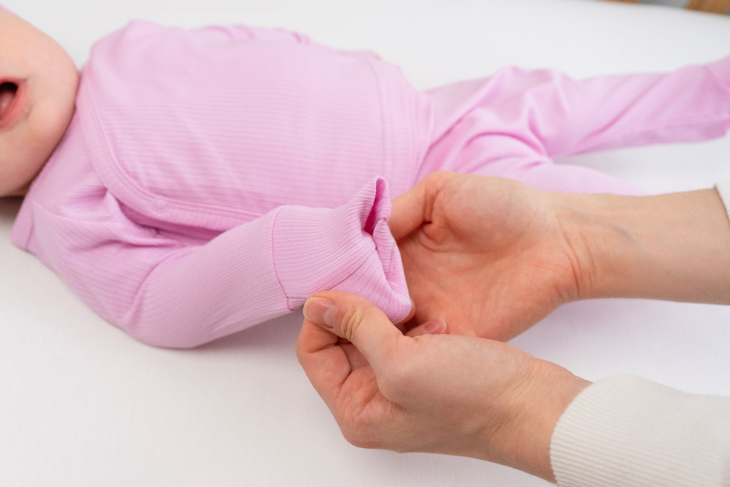 Belan J Ribbed Take me Home Kimono Set in Pastel Orchid