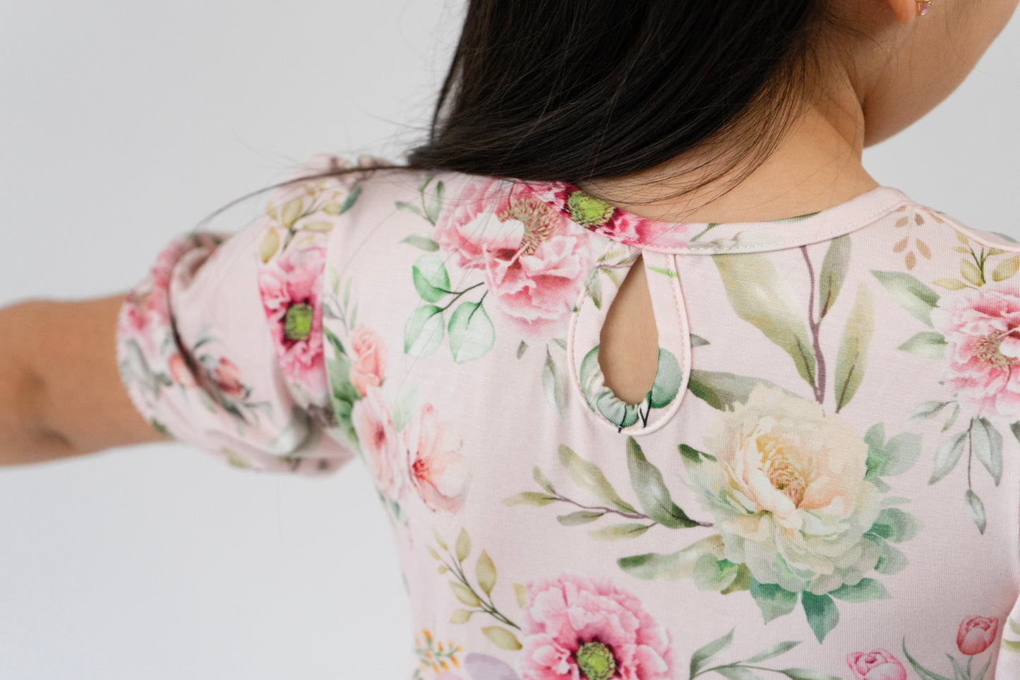 Belan J Short Sleeve Teired Dress in Floral Bliss