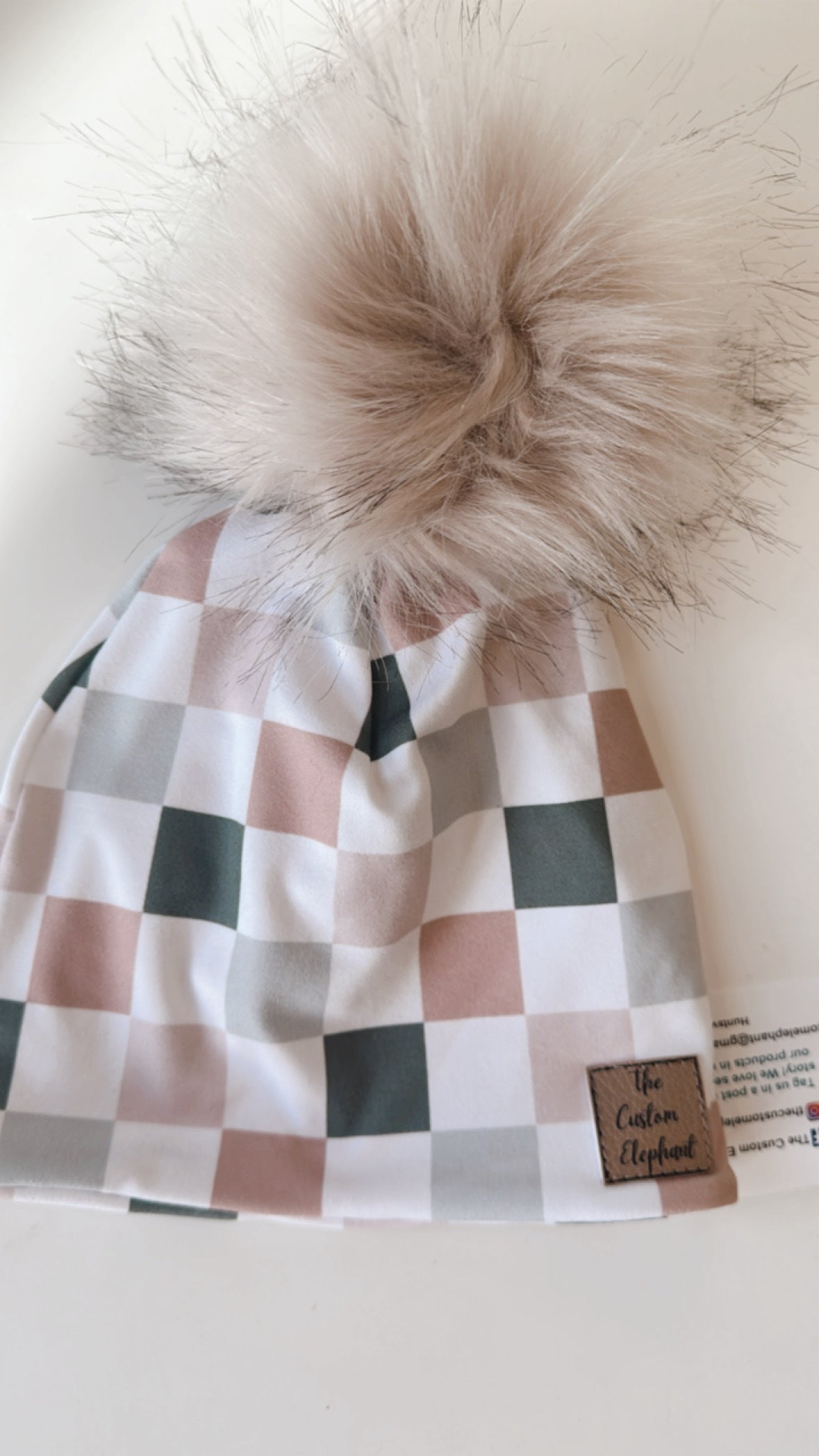 The Custom Elephant Pom Beanies