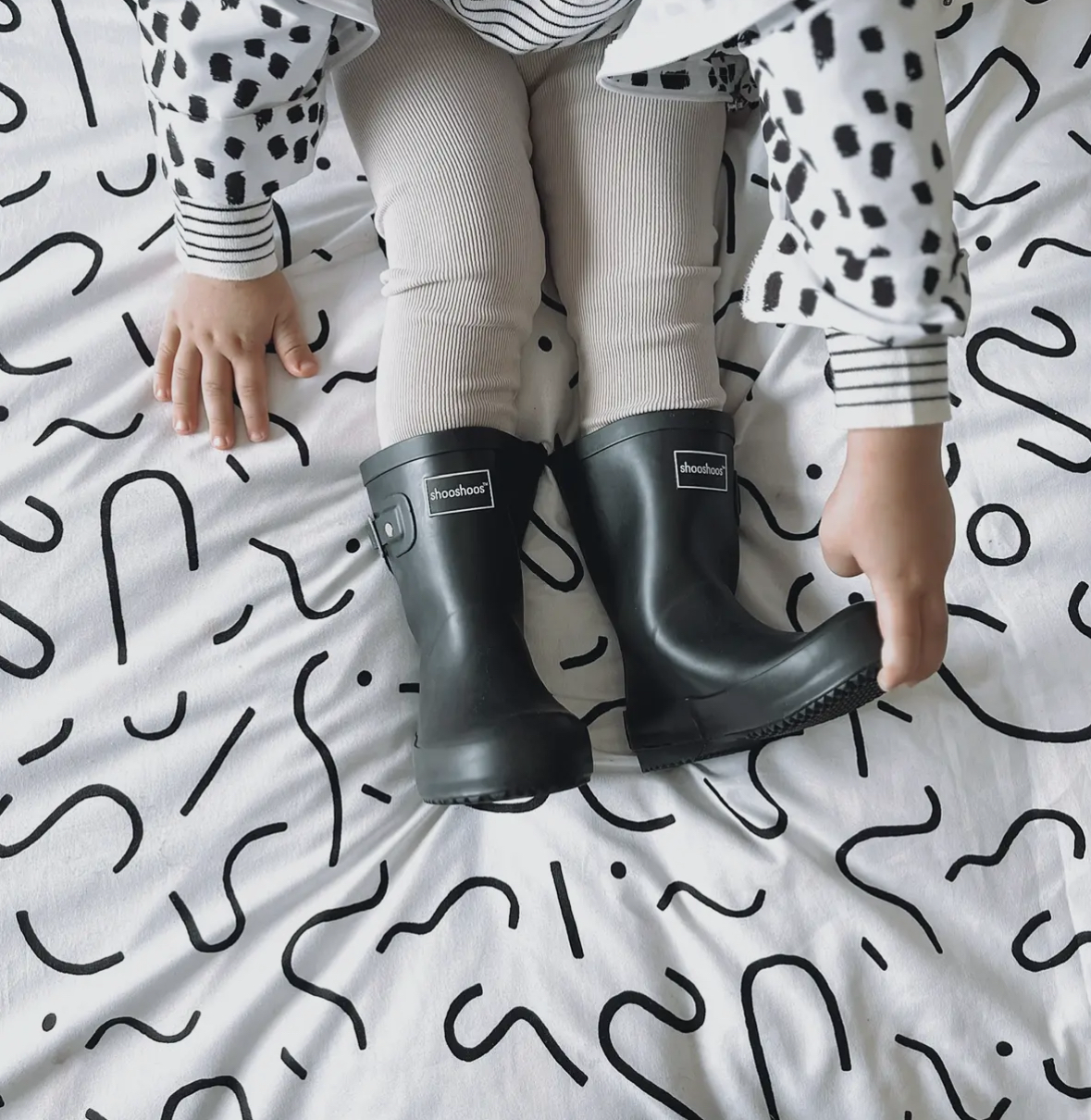 Shooshoo’s Black Wellington Rain Boot