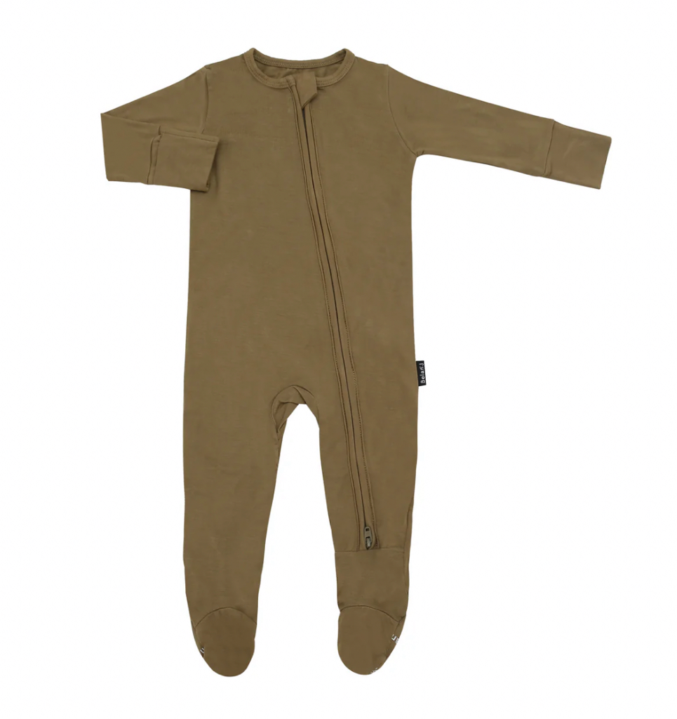 Belan J Bamboo Footed Sleeper in Basil