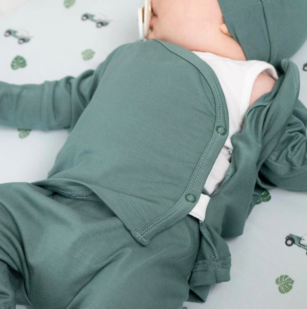 Belan J Take me Home Kimono Set in Leafy Green