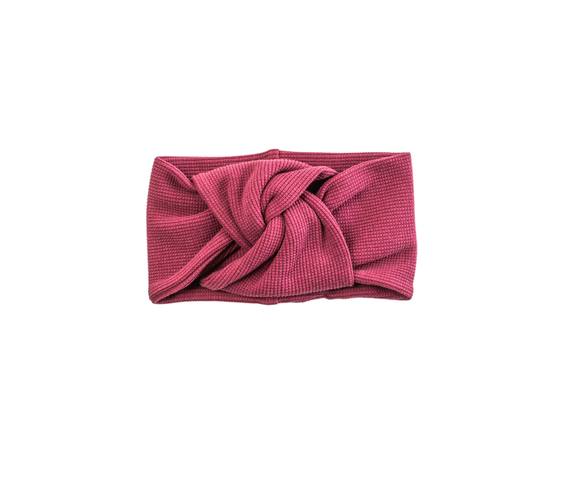 LouLou Lollipop Waffle Knotted Headband in Sugar Plum