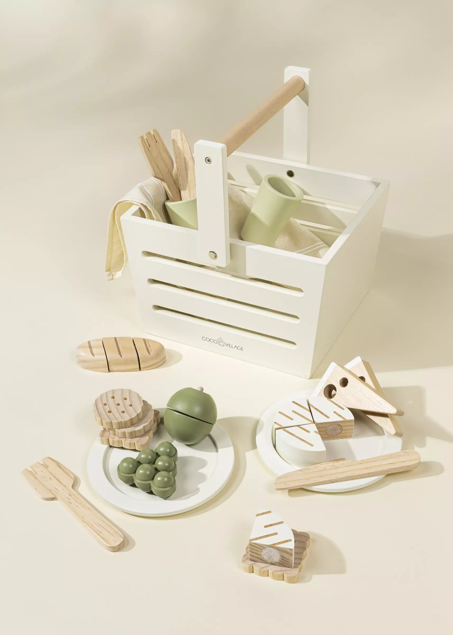 Coco Village Wooden Pinknic Playset and Accessories