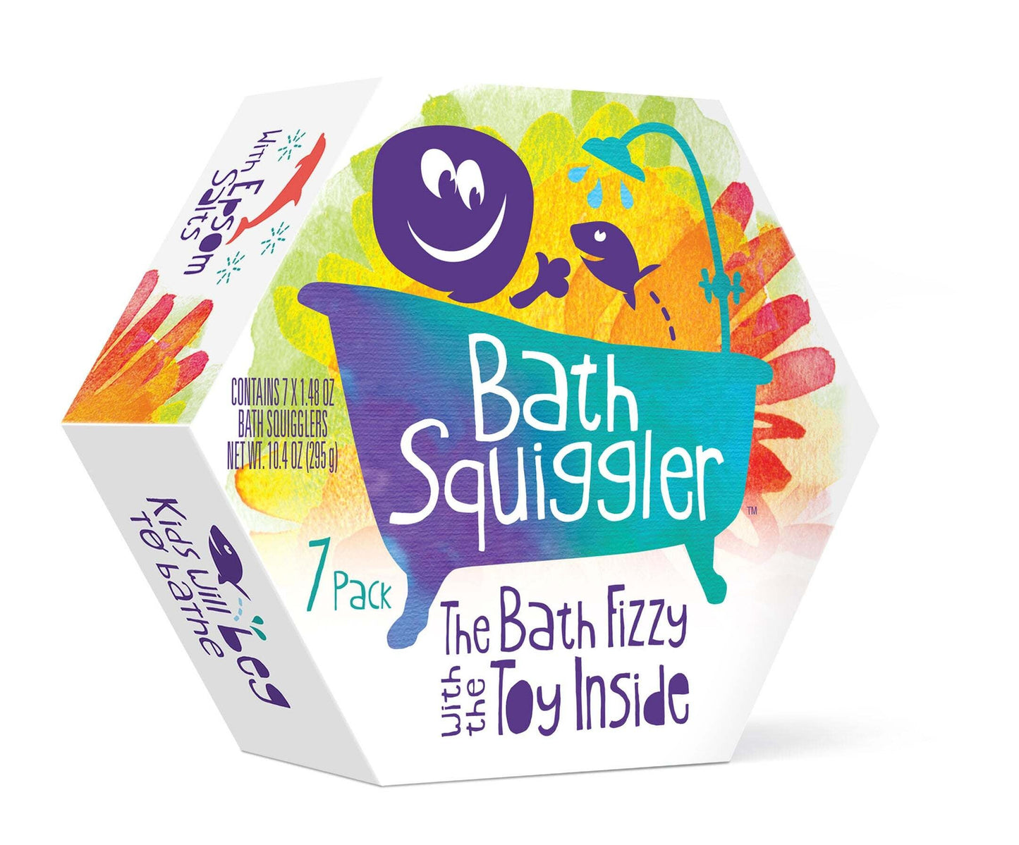 Bath Squiggler Gift Set with Toy Inside