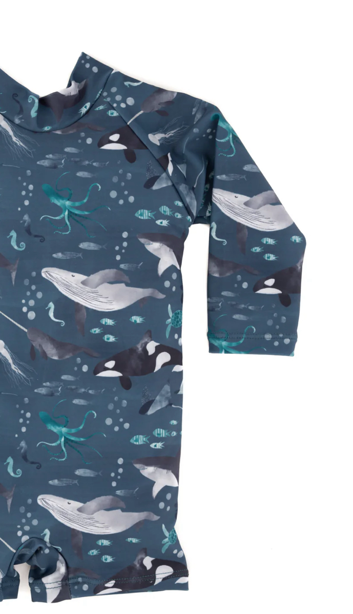 Current Tyed Sunsuit in “Finn”