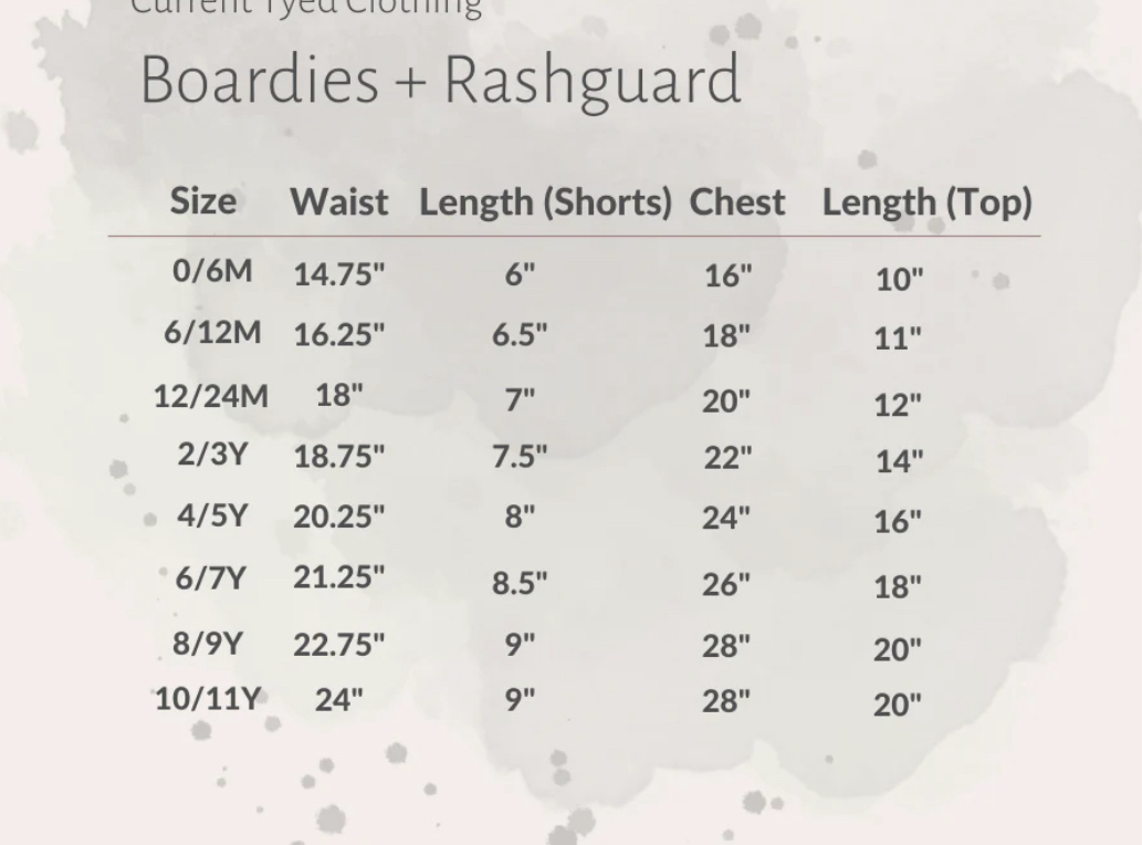 Current Tyed Boardies in “Finn”