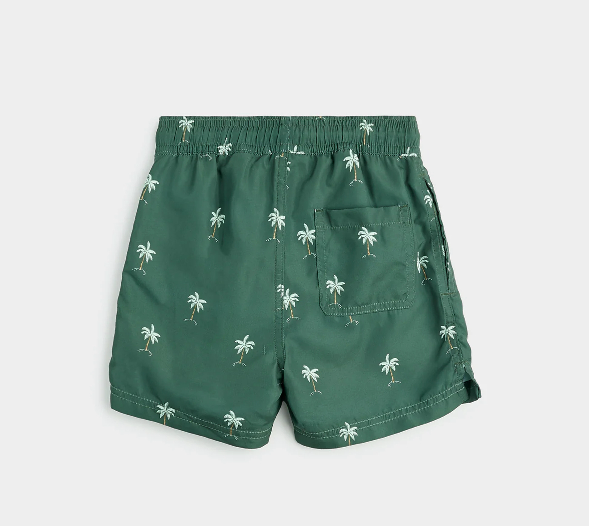 Miles the Label Swim Trunk - Palm Tree on Forest