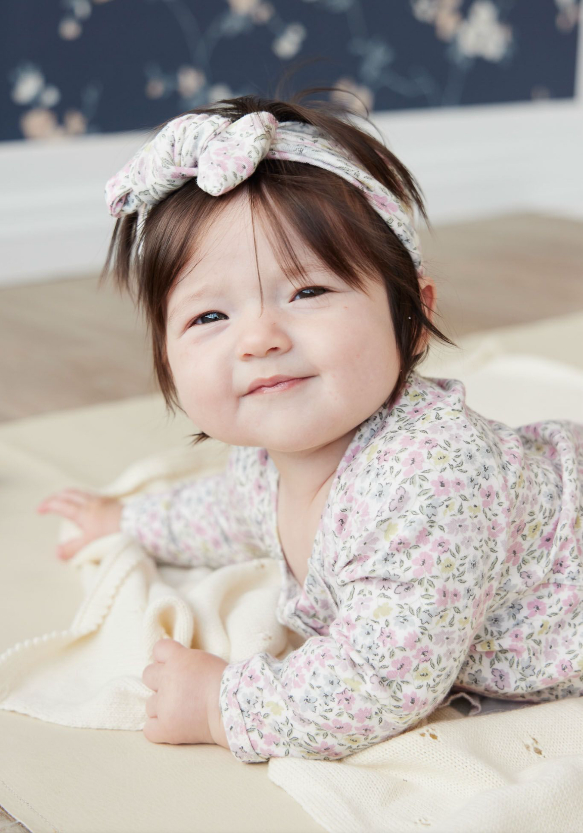 Jamie Kay Organic Cotton Meridith Onepiece in Fifi Mini Slightly Pink