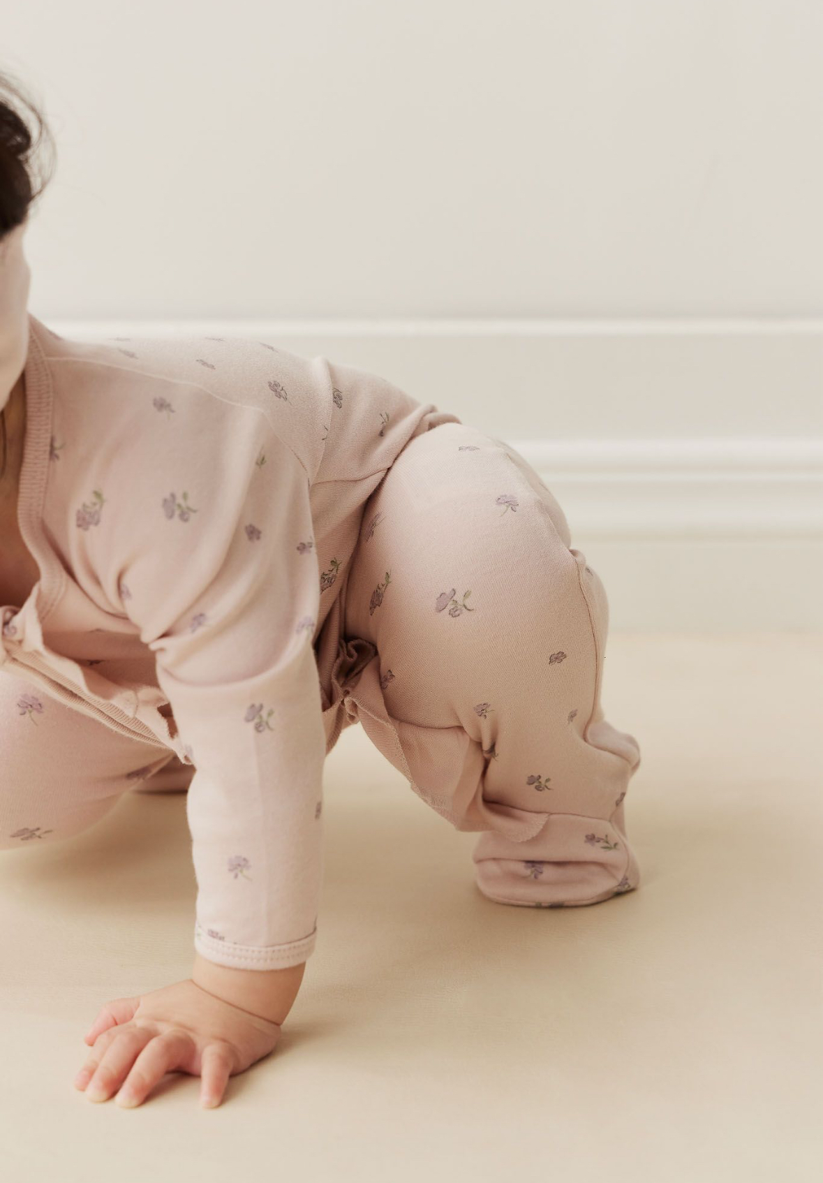Jamie Kay Organic Cotton Meridith Onepiece in Meridith Violet