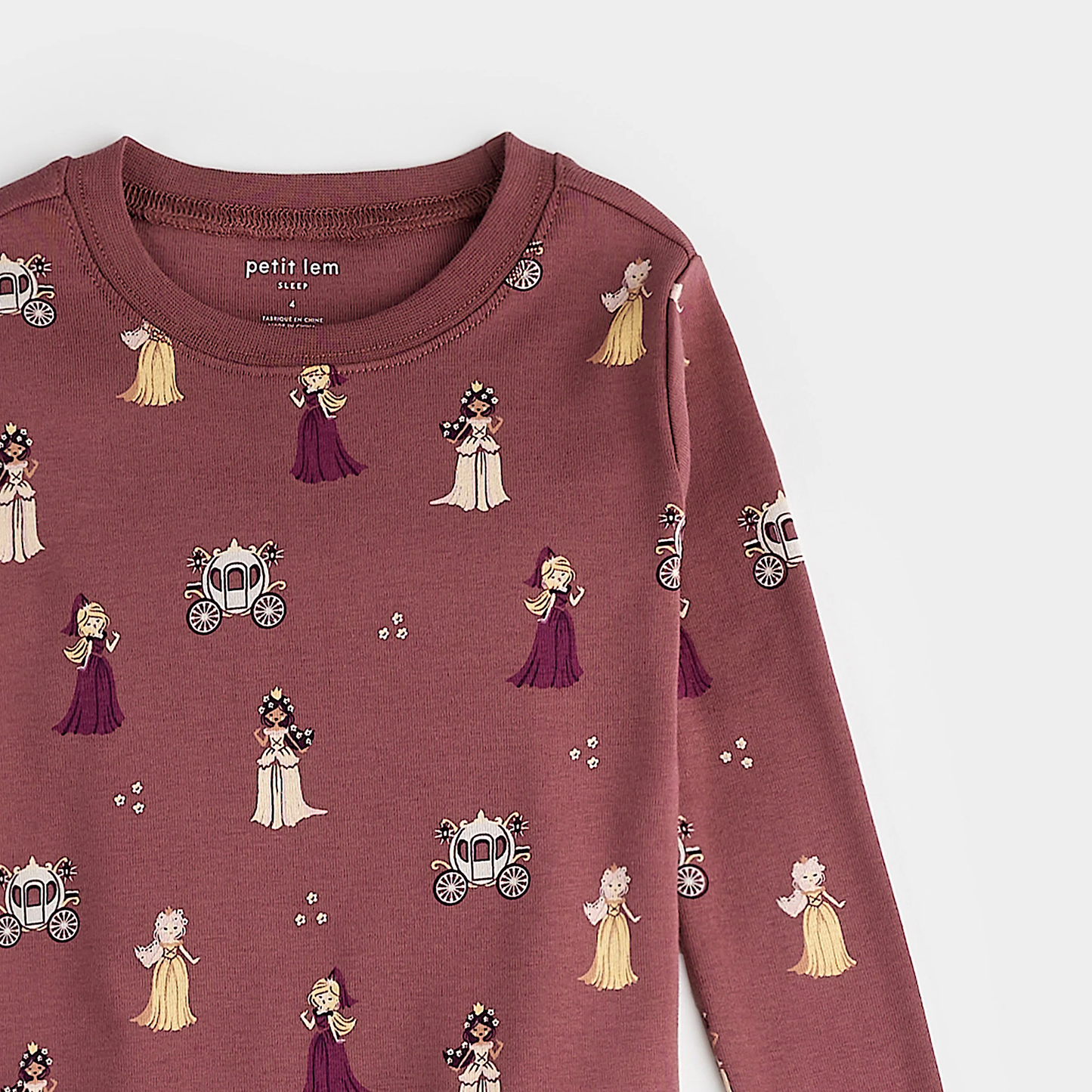 Petit Lem 2 Piece Pj Set in Princess on Merlot