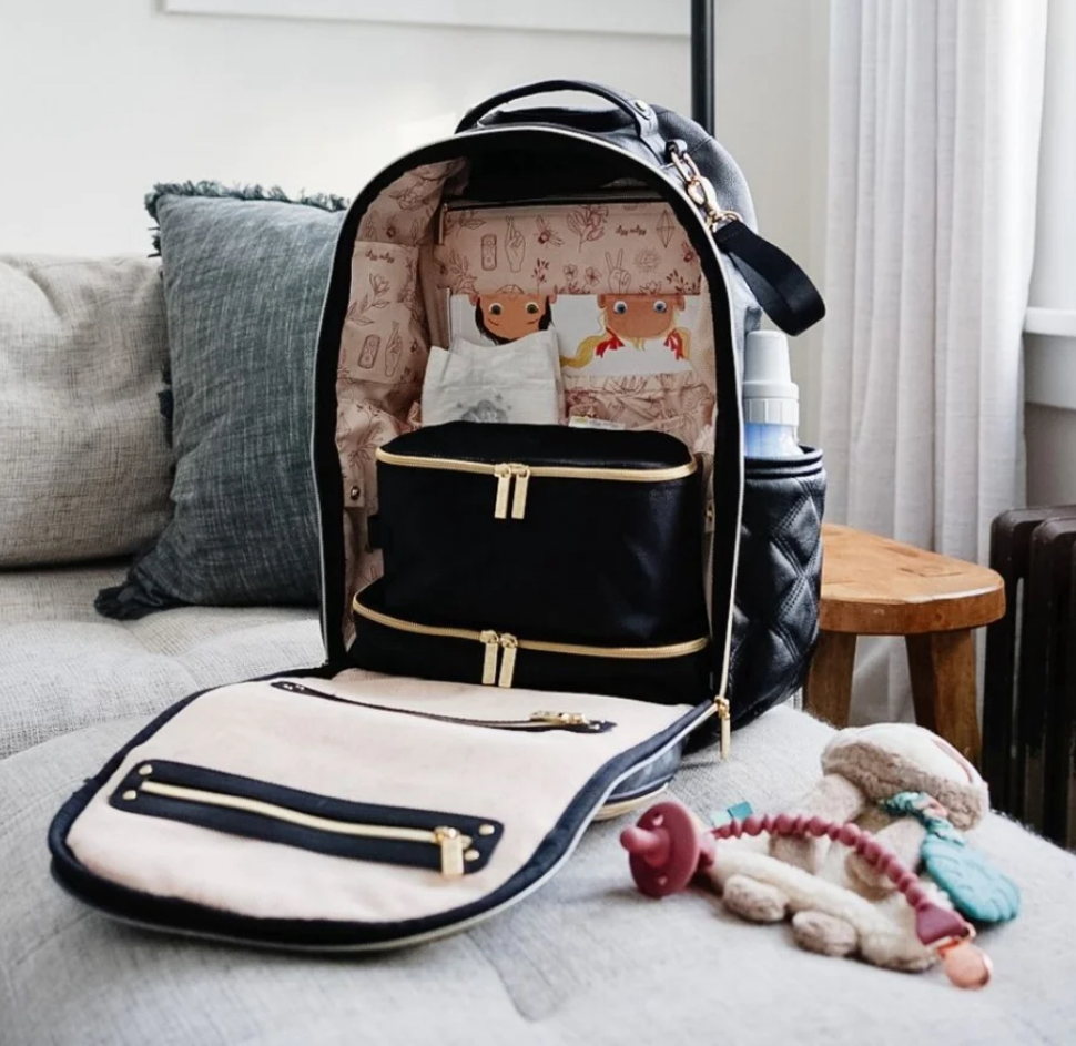 Itzy Ritzy Mystic Boss Plus Diaper Bag Backpack in Black