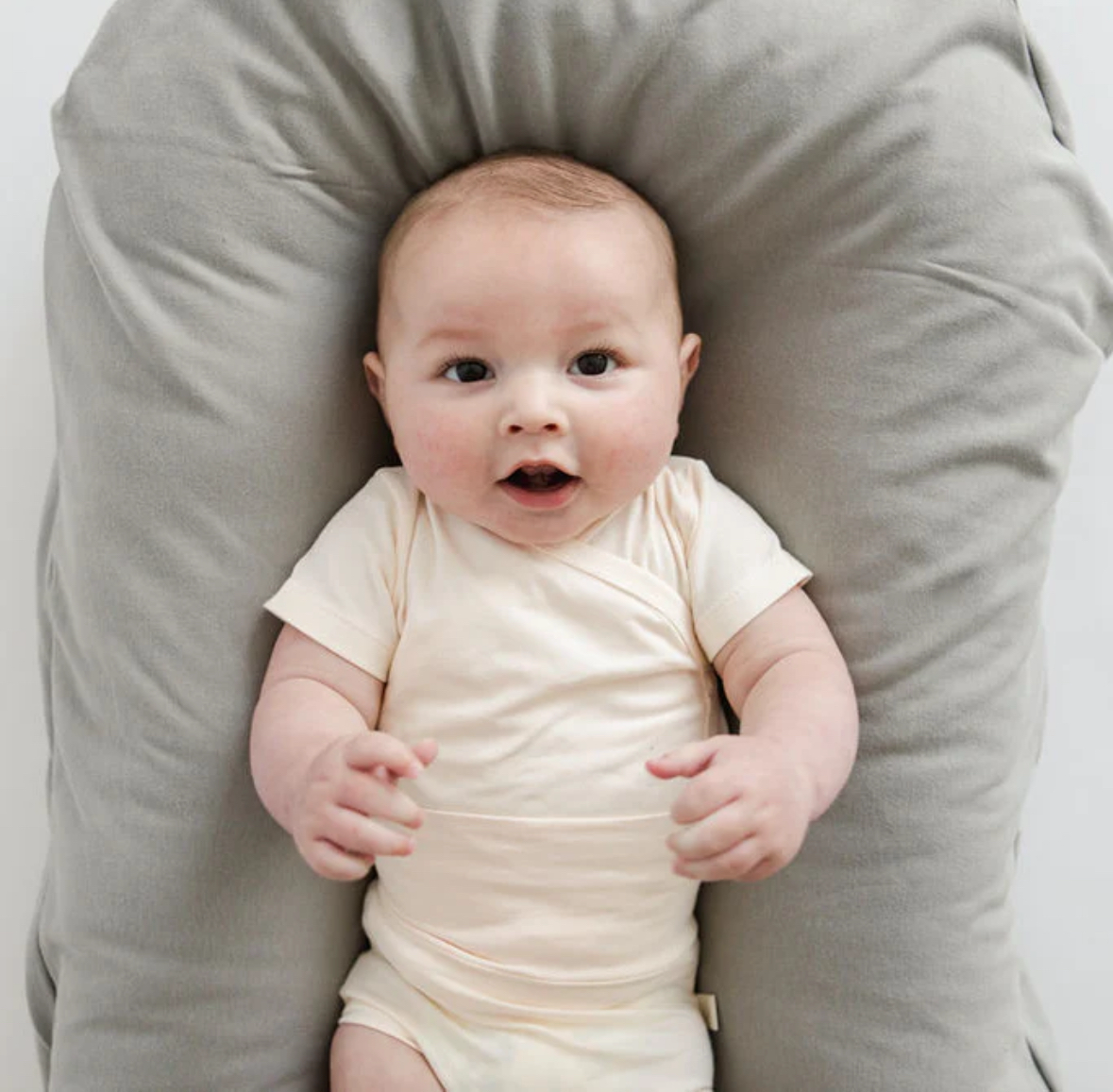 Snuggle Me Organic Lounger Cover in Stone