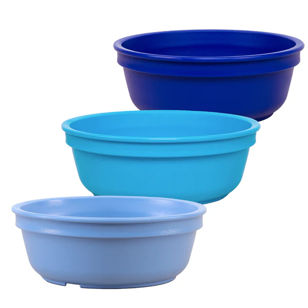 Replay Recycled Set of 3 Bowls in Blues