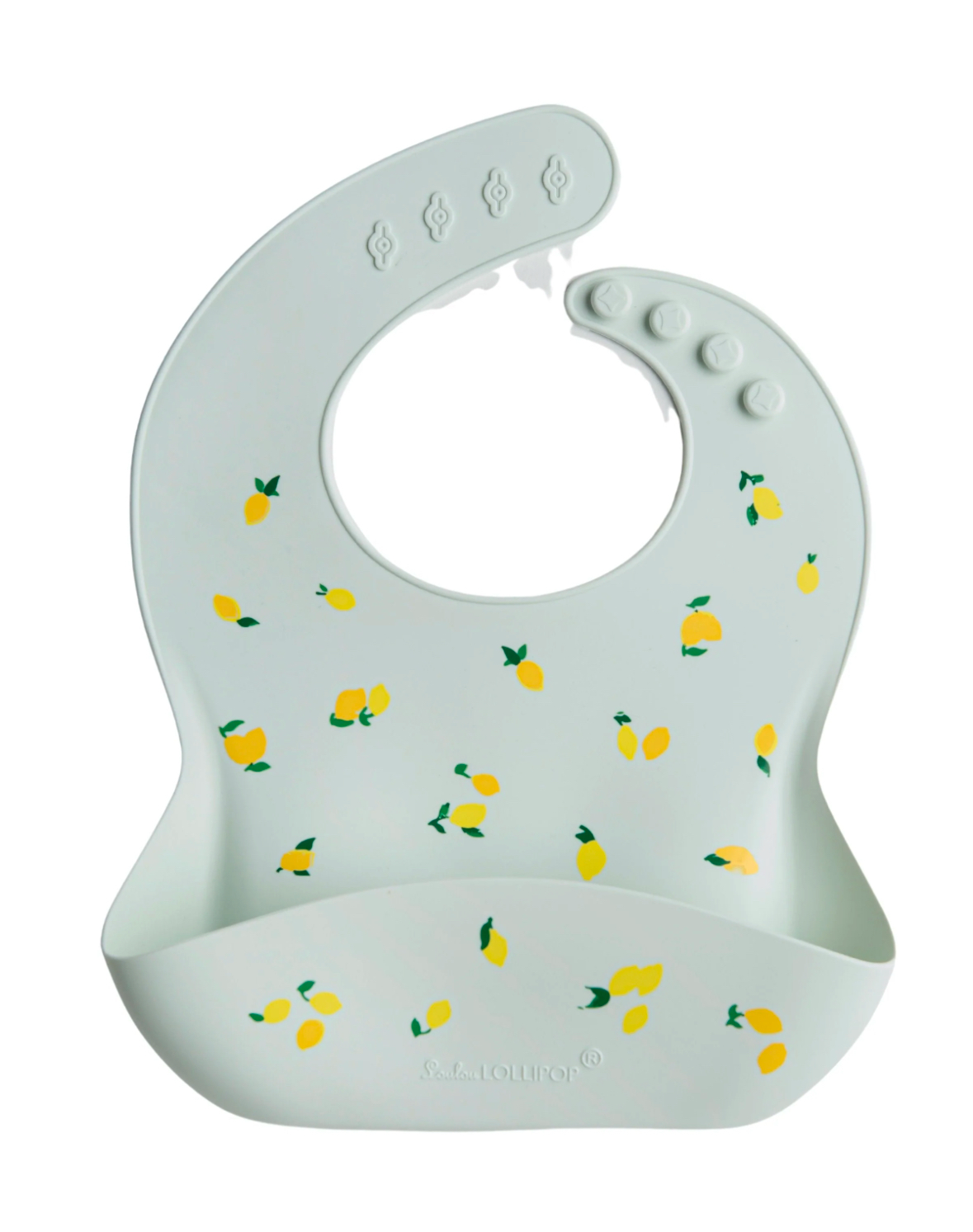 LouLou Lollipop Silicone Bib in Lemon