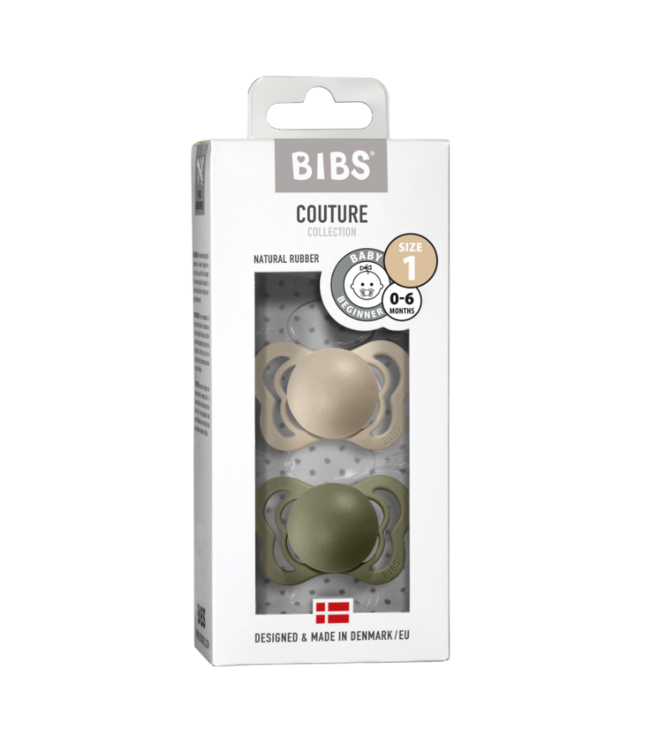 BIBS Couture Series Latex Anatomically Correct Pacifiers