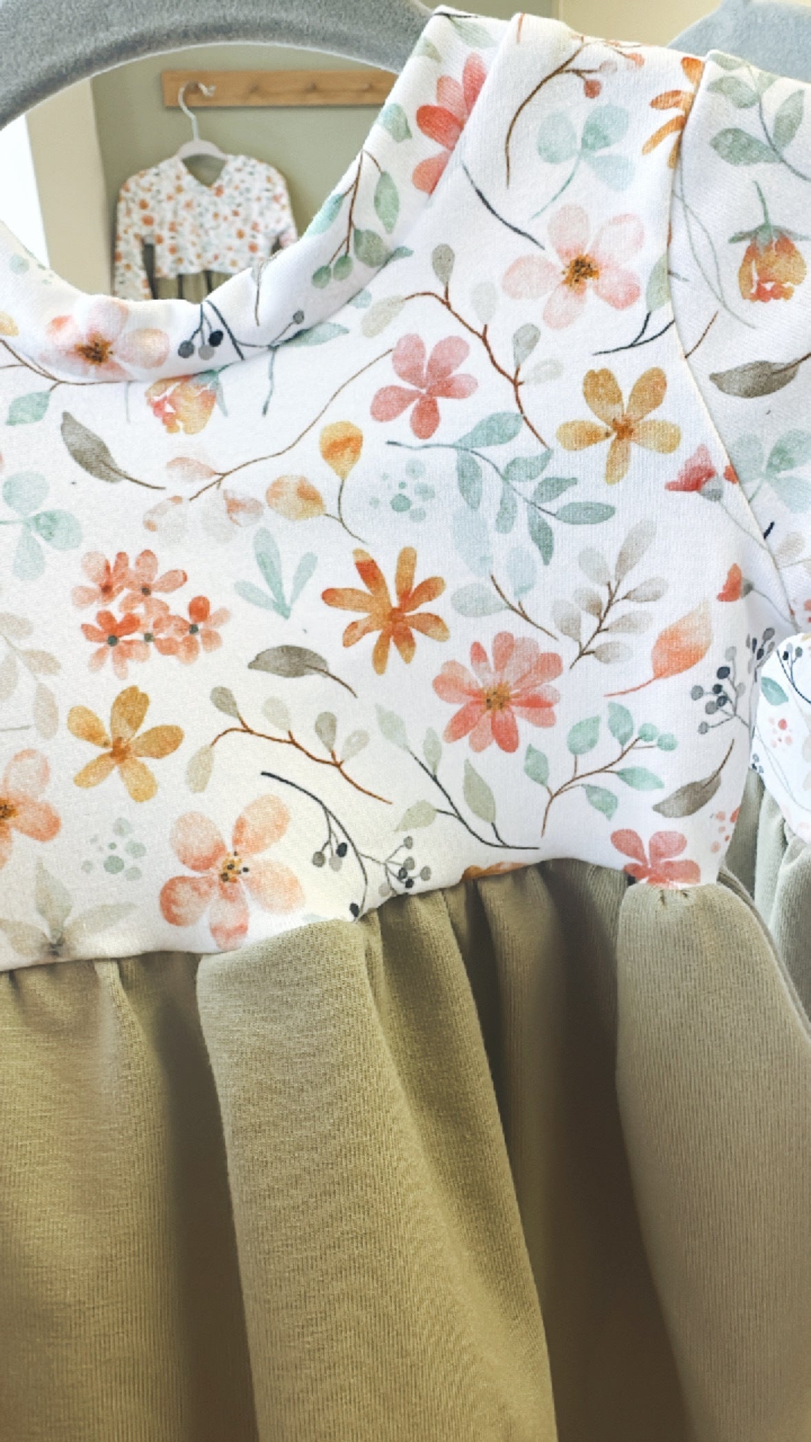 The Custom Elephant Bubble Romper in Sage Floral