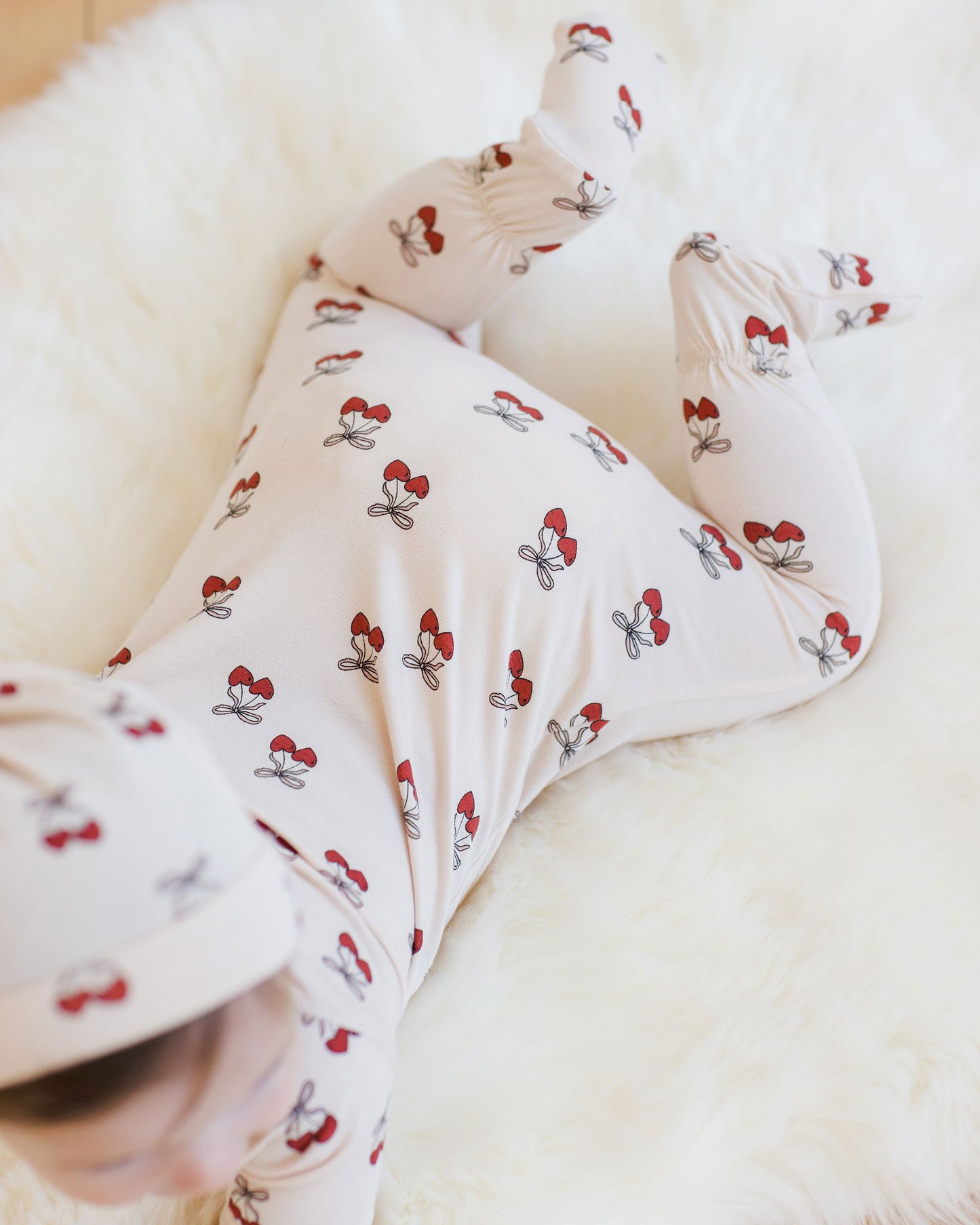 Quincy Mae Bamboo Zip Footie in Mon Amour
